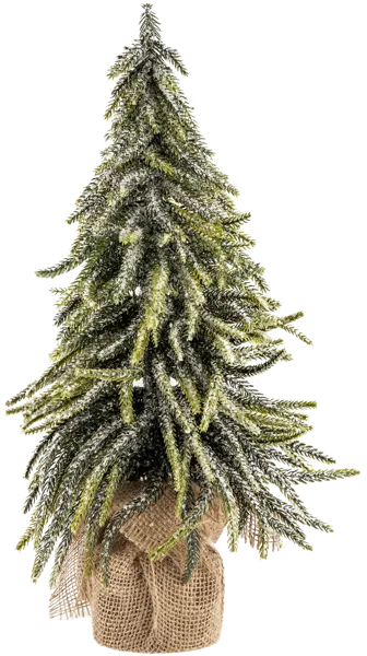 Изображение Елочка 45см настольная Табрис создавай атмосферу ледяная в джуте Кристмас Квин , 1 шт