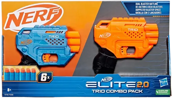Изображение Бластер Нерф элит 2.0 трио комбо пак Хасбро п/у, 1 шт