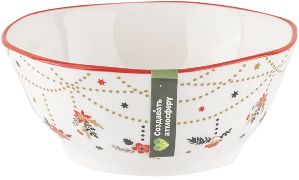 Изображение Миска 12см красно-белая Табрис щелкунчик рождество Ловинг Хоум к/у, 1 шт