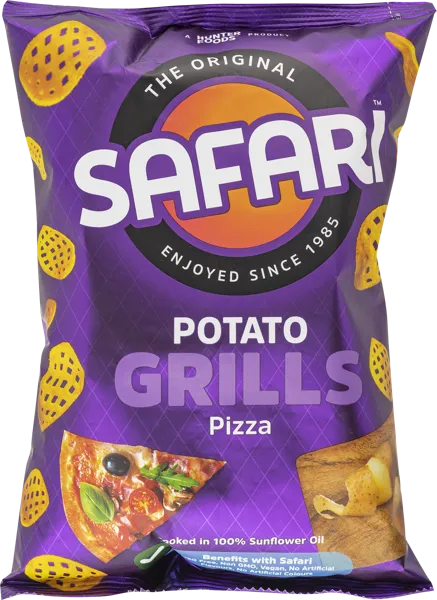 Изображение Чипсы картофельные Сафари пицца Хантер Фудс м/у, 60 г