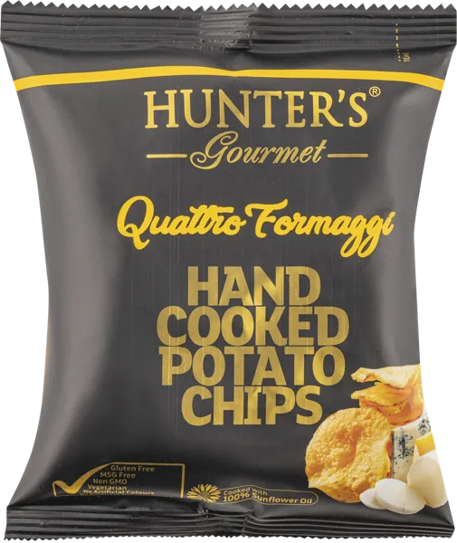 Изображение Чипсы картофельные Хантерс гурме четыре сыра Хантер Фудс м/у, 25 г