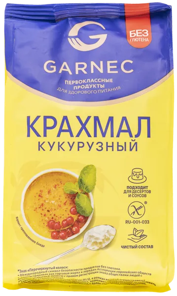 Изображение Крахмал кукурузный Гарнец Без глютена Гарнец м/у, 200 г