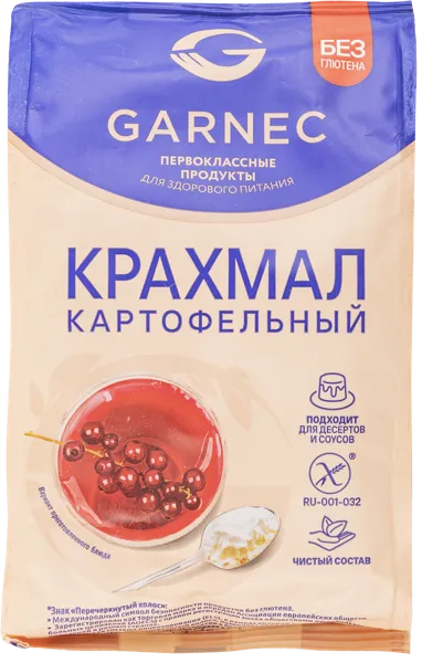 Изображение Крахмал картофельный Гарнец Без глютена Гарнец м/у, 200 г