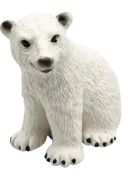 Изображение Фигурка 4,3 см Детское время медвежонок белый полярный Морефан Текнолоджи , 1 шт
