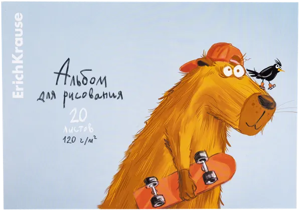 Изображение Альбом 20л для рисования Эрих Краузе хэппи капи на клею Эрих Краузе , 1 шт