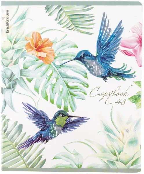 Изображение Тетрадь 48л клетка Эрих Краузе тропические птицы Эрих Краузе , 1 шт