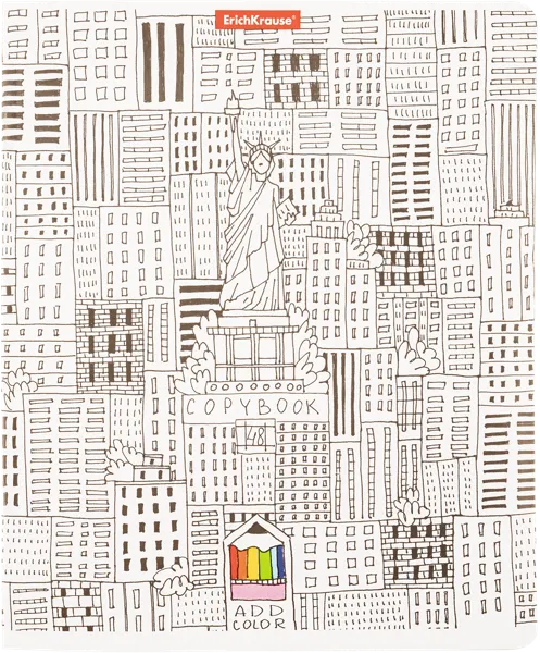 Изображение Тетрадь 48л клетка Эрих Краузе эдд колор вояж Эрих Краузе , 1 шт