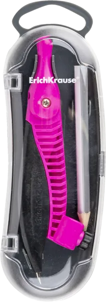 Изображение Циркуль 12,2см пластик Эрих Краузе акцент цветной Эрих Краузе п/у, 1 шт