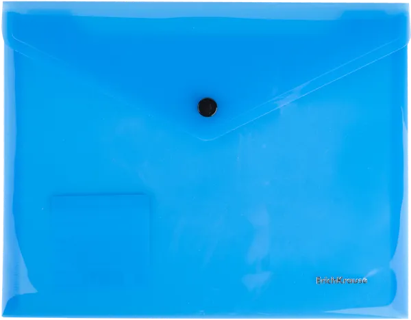 Изображение Папка 24х19,1см пластик Эрих Краузе А5+ глосси вивид на кнопк Эрих Краузе , 1 шт