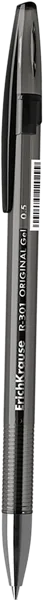 Изображение Ручка 0,4мм черная гелевая Эрих Краузе R-301 гель стик ориджинал Эрих Краузе , 1 шт