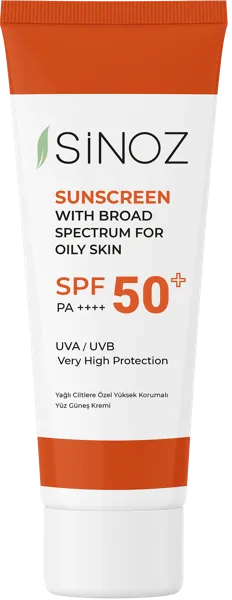Изображение Крем солнцезащитный для лица Синоз жирная кожа СПФ50+ Синоз Косметик п/у, 50 мл