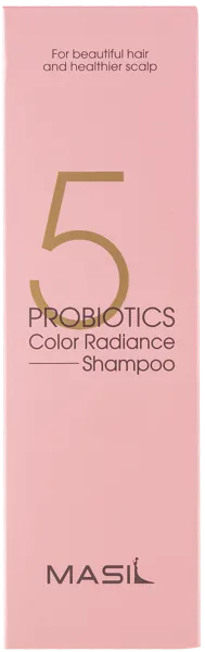 Изображение Шампунь для окрашенных волос Масил 5 пробиотики защита цвета Бижукорея п/у, 500 мл