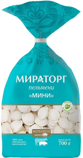 Изображение Пельмени замороженные Мираторг мини СКК м/у, 700 г