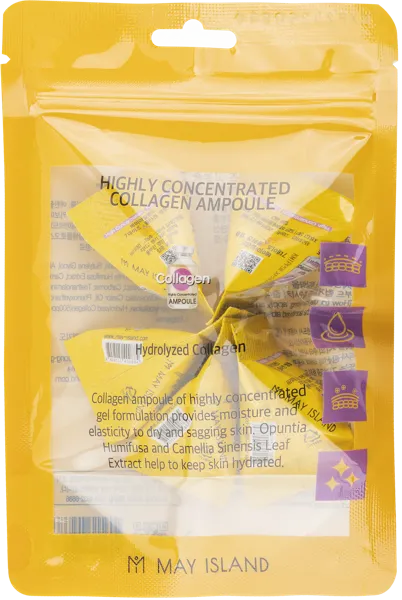 Изображение Сыворотка тонус для лица Май айлэнд коллаген питание 15г Кокослаб м/у, 5 шт