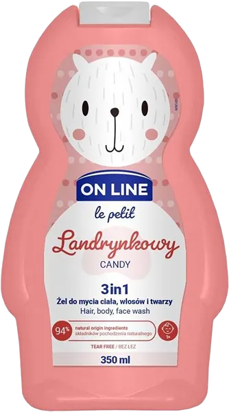 Изображение Гель для душа детский Он лайн конфетный очищающий 3в1 Форте Свиден п/у, 350 мл