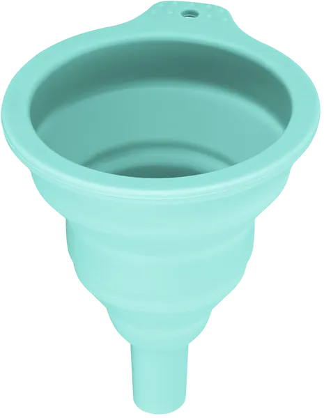 Изображение Воронка 10*8см голубая Регент инокс силикон Регент Рус м/у, 1 шт
