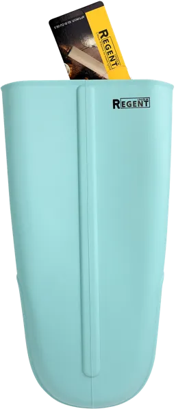 Изображение Прихватка 27*13см голубая Регент инокс варежка силикон Регент Рус м/у, 1 шт