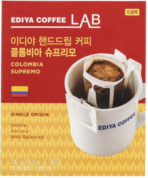 Изображение Кофе молотый в дрип-пакетах Эдия колумбия Эдия Дрим Фактори кор, 7*8 г