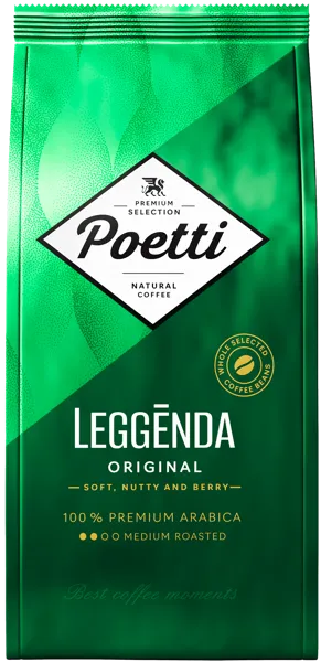 Изображение Кофе в зернах Поэтти Ледженда ориджинал Милфудс м/у, 1 КГ