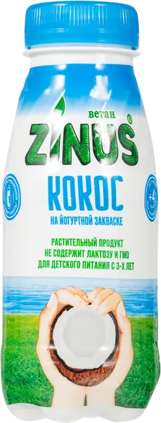 Изображение Продукт кокосовый питьевой Зинус Интерпродукт п/б, 250 г