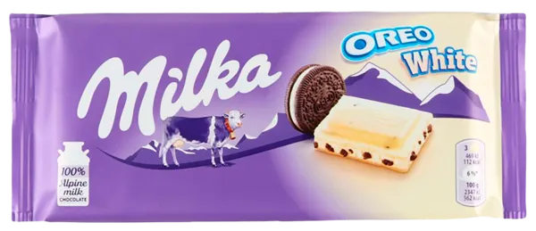 Изображение Шоколад белый Милка с кусочками Орео Мондэлис м/у, 100 г