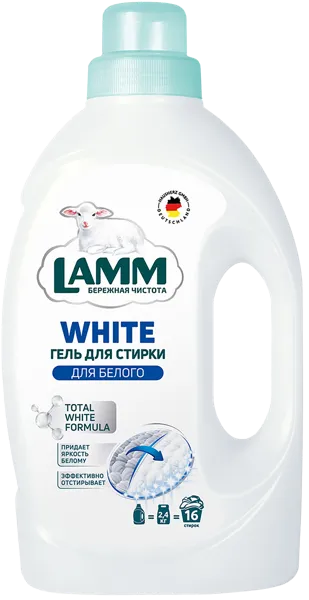 Изображение Средство для стирки жидкое Ламм белое белье Хаусхерц Корпорэйшн п/у, 1,04 л
