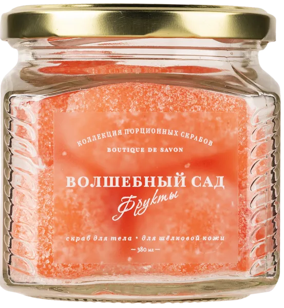 Изображение Скраб для тела сахарный Бутик де савон питахайя порционный Миникеева А.С. ИП с/б, 380 мл