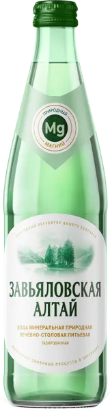 Изображение Мин вода лечебно-столовая рН 7,2 Завьяловская Бочкаревский ПЗ с/б, 0,45 л