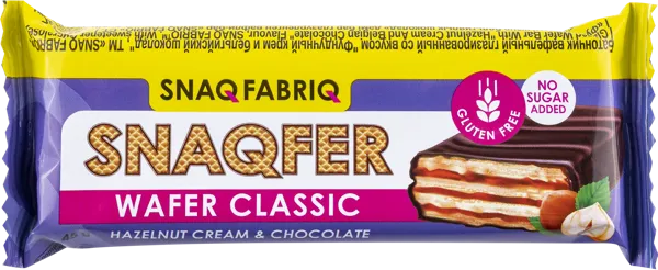 Изображение Батончик вафельный в шоколаде Снэк фабрик фундучный крем Фитнес Фуд м/у, 45 г