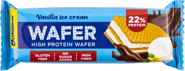 Изображение Вафли протеиновые Бомббар ванильный пломбир Фитнес Фуд м/у, 45 г