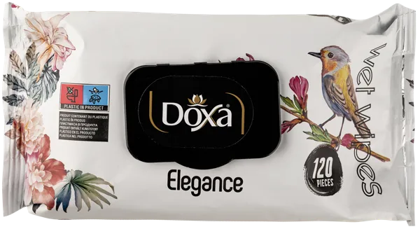 Изображение Салфетки влажные для рук Докса элеганс Эргун Кимья м/у, 120 шт