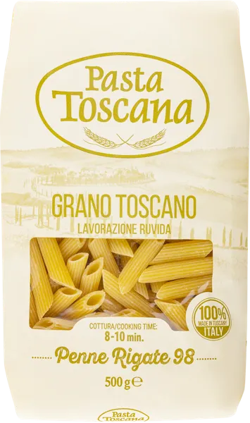 Изображение Макароны из твердых сортов Паста Тоскана из Тосканы пенне ригате №98 Патифицио Фабианелли м/у, 500 г