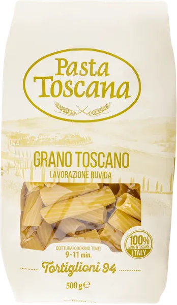 Изображение Макароны из твердых сортов Паста Тоскана из Тосканы тортильони №94 Патифицио Фабианелли м/у, 500 г