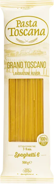 Изображение Макароны из твердых сортов Паста Тоскана из Тосканы спагетти №6 Патифицио Фабианелли м/у, 500 г