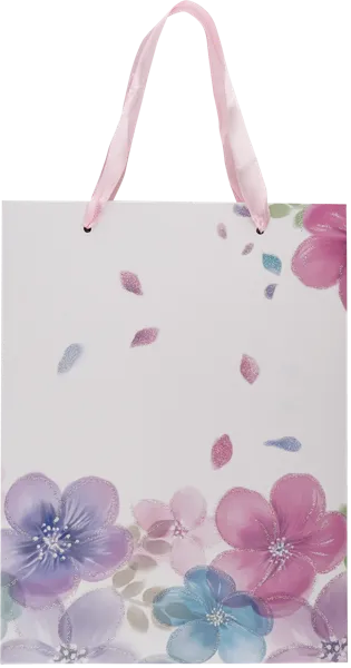 Изображение Пакет 18*24см подарочный Табрис цветы розовый Джинхуа Синкань , 1 шт