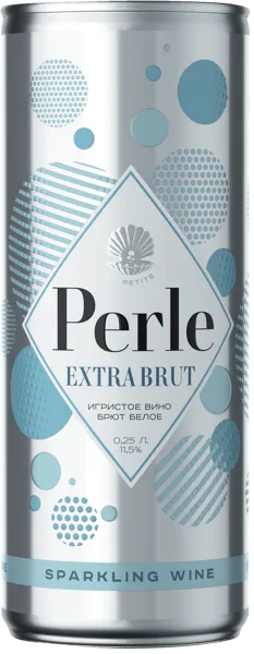 Изображение Вино игристое белое экстра брют Ла Петит Перле Союз-Вино ж/б, 0,25 л