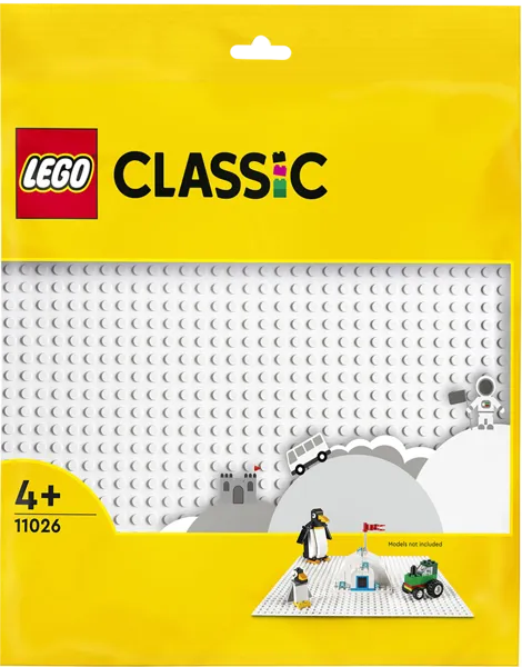 Изображение Конструктор с 4 лет 11026 Лего классик белая базовая пластина Лего м/у, 1 шт