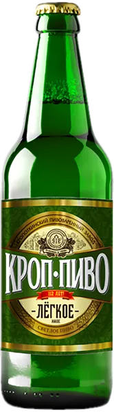 Изображение Пиво светлое Лагер 3,6% Кроп-Пиво легкое Кроп-пиво с/б, 0,5 л