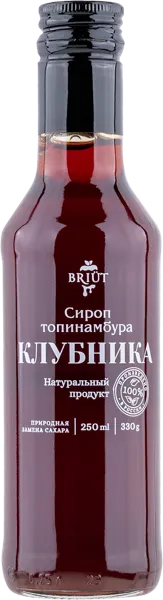 Изображение Сироп из топинамбура Бриют клубника Барри Бриют с/б, 330 г