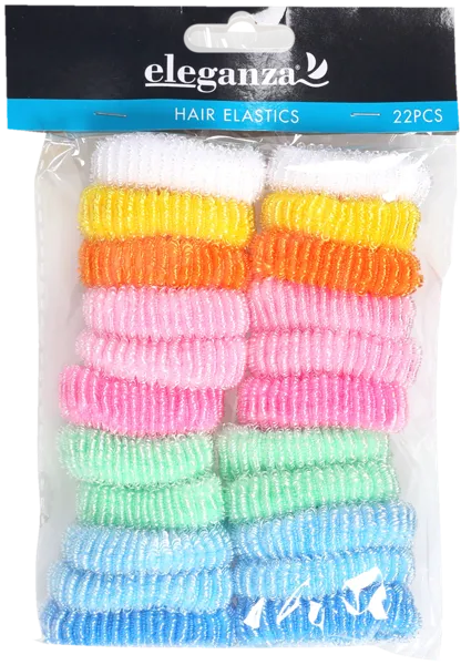 Изображение Резинка для волос Купман 8 цветов Купман Интернэшнл м/у, 22 шт