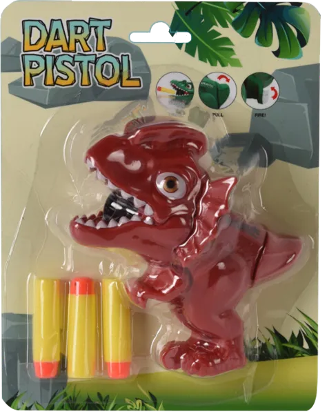 Изображение Игрушка с 3 дротиками Купман пистолет-динозавр Купман Интернэшнл к/у, 1 шт