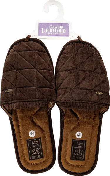 Изображение Тапочки мужские домашние Лакки Лэнд 4101M-CH-C со строчкой Степ-Трейд , 1 пара