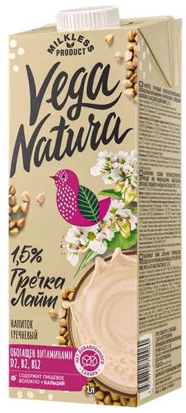 Изображение Напиток 1,5% гречневый Вега Натура лайт Южное т/п, 1 л