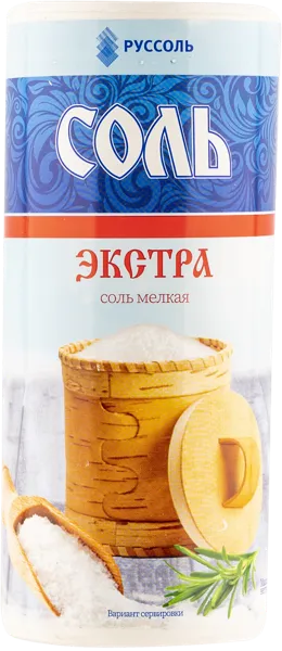 Изображение Соль пищевая Руссоль экстра мелкая Руссоль п/б, 500 г