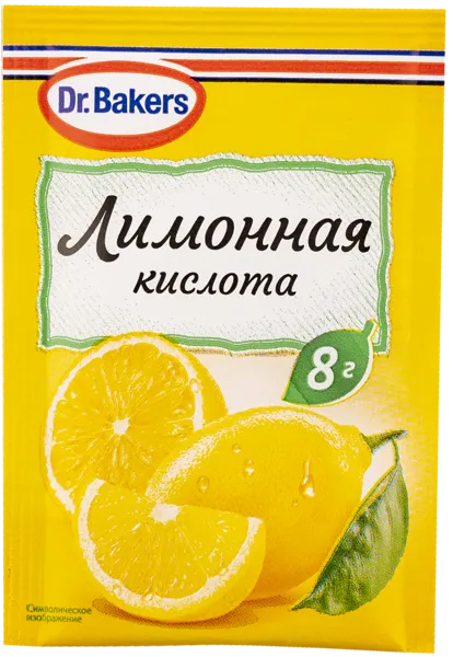 Изображение Лимонная кислота пищевая Др. Бейкерс Др. Бейкерс м/у, 8 г