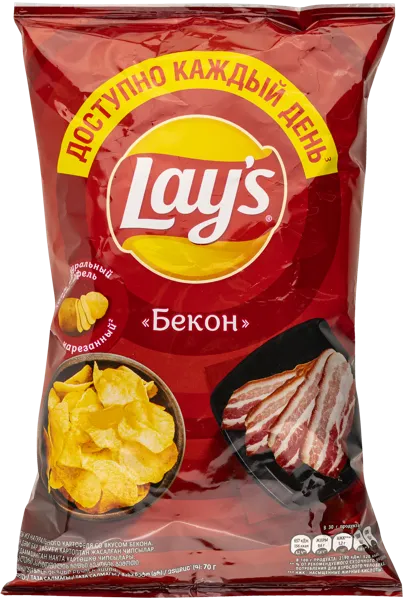 Изображение Чипсы картофельные Лейс бекон Фрито Лей м/у, 70 г