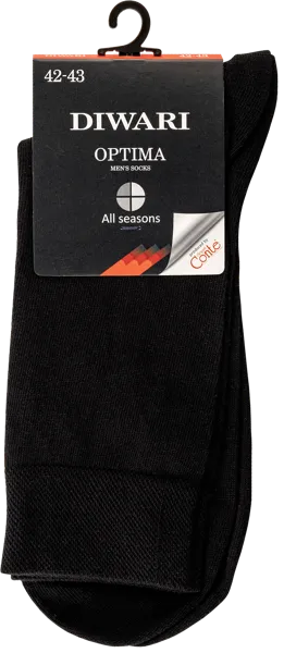 Изображение Носки размер 27 мужские Дивари 7С-43СП оптима черные Конте СПА м/у, 1 пара