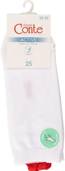 Изображение Носки размер 25 женские Конте 20С-18СП актив белые с се Конте СПА м/у, 1 пара