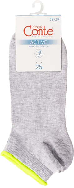Изображение Носки размер 25 женские Конте 12С-32СП серые Конте СПА м/у, 1 пара