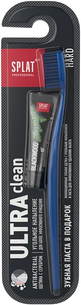 Изображение Зубная щетка жесткая Сплат Профешнл ультра клин Сплат Косметика п/у, 1 шт